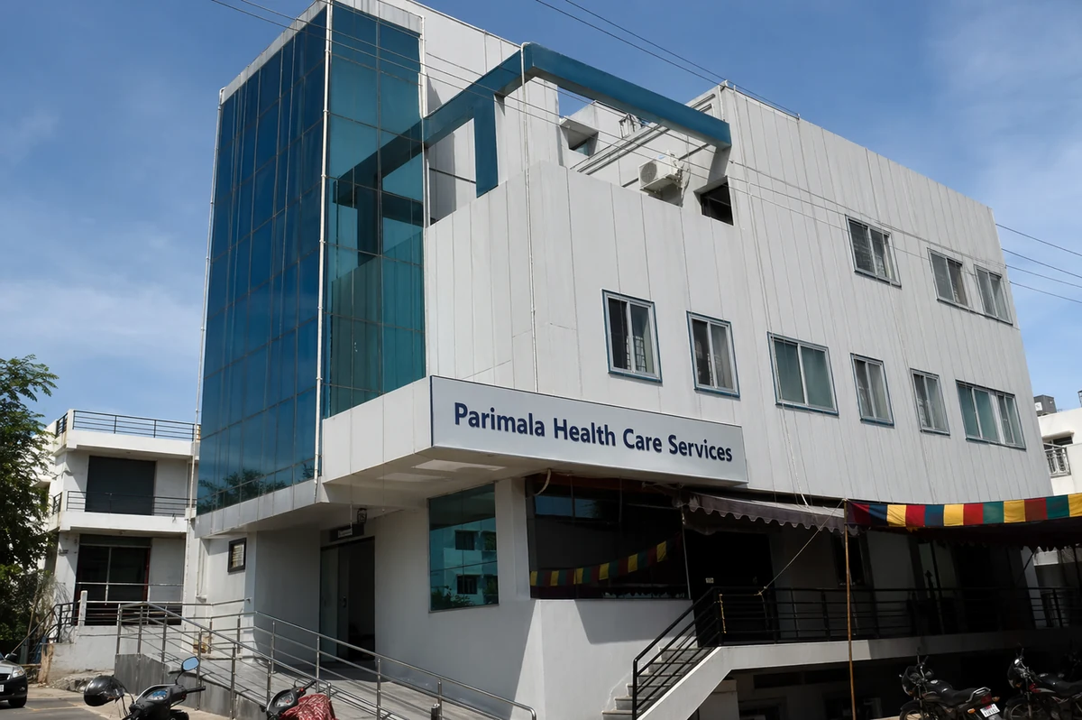 Exterior view of Parimala Hospital building
